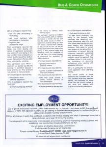 Bus NSW Bulletin March 2009 featuring Safety Strategies OH&S Survey Page 2